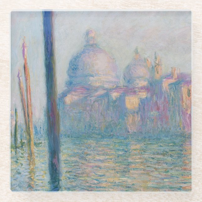 Dessous-de-verre En Verre Claude Monet Le Grand Canal (Devant)