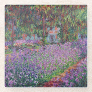 Dessous-de-verre En Verre Claude Monet  Le jardin de l'artiste à Giverny