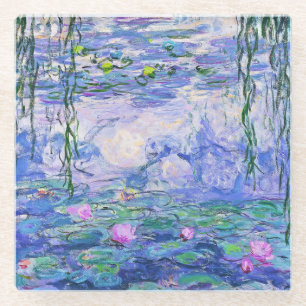Dessous-de-verre En Verre Claude Monet Water Lilie L'Art Impressionniste Fra