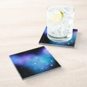 Dessous-de-verre En Verre Clouages spatiaux Galaxy Starlight