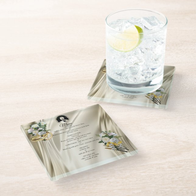 Dessous-de-verre En Verre Coasters Love is All there is (Incliné)