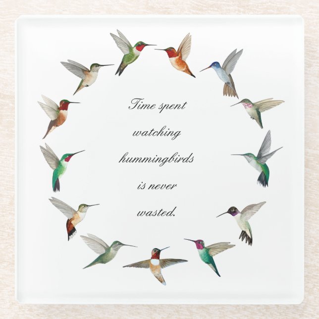 Dessous-de-verre En Verre Colibri (Devant)