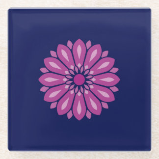 DESSOUS-DE-VERRE EN VERRE COLORFULL MODERN FLOWER GIFT DAUGHTER SISTER MOM