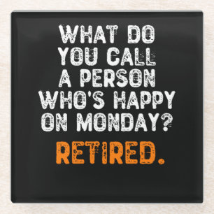 Dessous-de-verre En Verre Comment appelez-vous une personne qui est heureuse