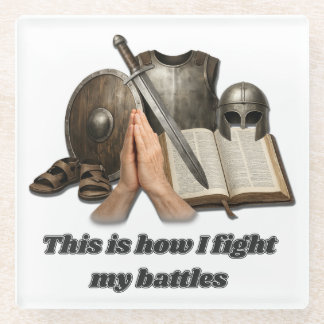 Dessous-de-verre En Verre Comment je mène mes batailles