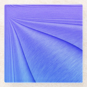 Dessous-de-verre En Verre Conception de Contour de Lavande Brossée à Violett