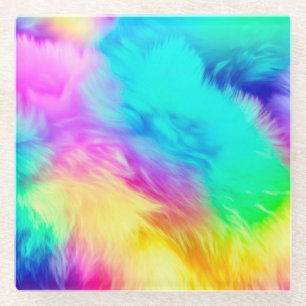 Dessous-de-verre En Verre Conception de fond de texture de fourrure moelleus