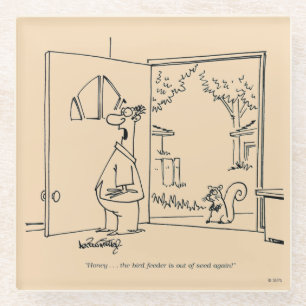 Dessous-de-verre En Verre Conducteur vide 2 d'oiseau