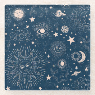 Dessous-de-verre En Verre Constellations galactiques : Conception de Motif s