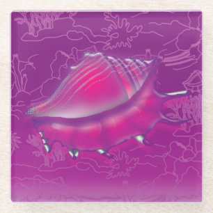 Dessous-de-verre En Verre Coquillage