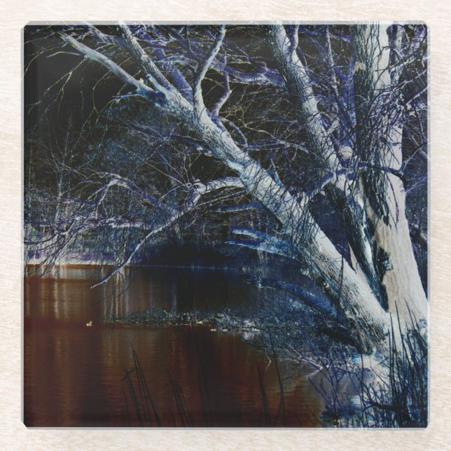 Dessous-de-verre En Verre Côté foncé 7 coastercnm (Devant)