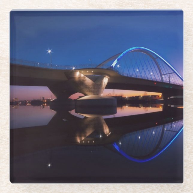 Dessous-de-verre En Verre Coucher du soleil de Lowry (Devant)