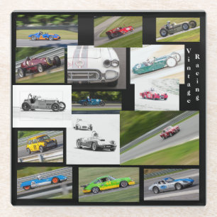 Dessous-de-verre En Verre Course vintage