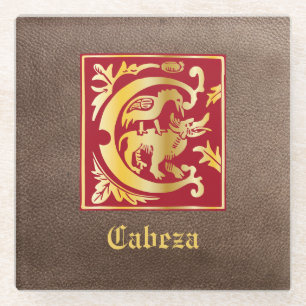 Dessous-de-verre En Verre Créatures mythiques du XVIe siècle Capitale décora