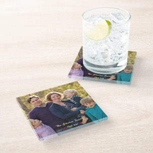 Dessous-de-verre En Verre Créez votre propre Dessous de verre photo de famil