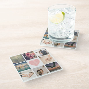 Dessous-de-verre En Verre Créez votre propre photo Mariage personnalisée pou