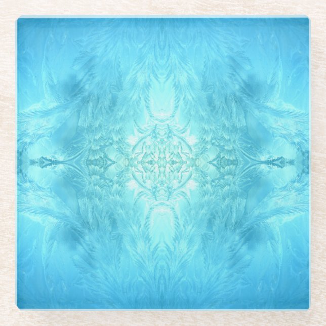 Dessous-de-verre En Verre cristal de glace (Devant)