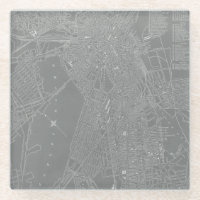 Croquis de la carte de Boston City