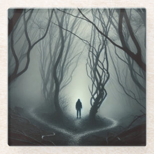 Dessous-de-verre En Verre Crossroads in : Gloomy Forest Art Print