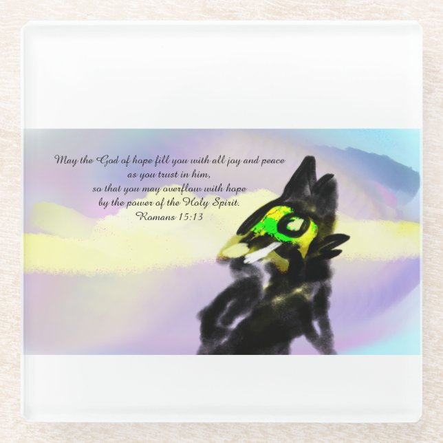 Dessous-de-verre En Verre croyez-le (Devant)