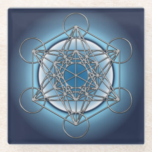 Dessous-de-verre En Verre Cube en Metatrons