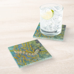 Dessous-de-verre En Verre Cucullia Absinthii Wormwood