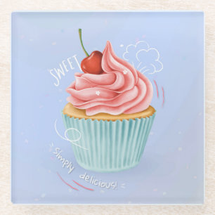 Dessous-de-verre En Verre Cupcake