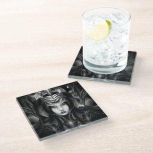 Dessous-de-verre En Verre Cyiria Queen Of The Dark Realm Glass Dessous de ve