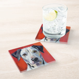 Dessous-de-verre En Verre Dalmatien   Peinture de chien Animal de compagnie 