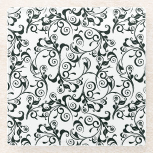 Dessous-de-verre En Verre Damassé