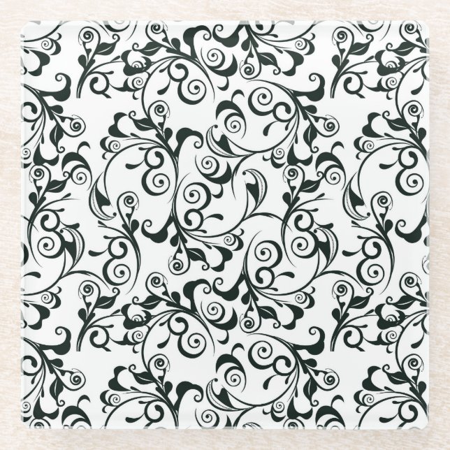 Dessous-de-verre En Verre Damassé (Devant)