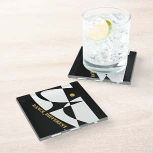 DESSOUS-DE-VERRE EN VERRE DANSE_DIFFÉRENTE_