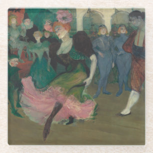 Dessous-de-verre En Verre Danser le Bolero - Peinture Toulouse-Lautrec