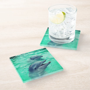 Dessous-de-verre En Verre Dauphins