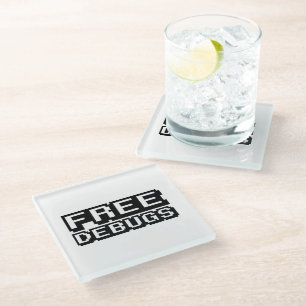 DESSOUS-DE-VERRE EN VERRE DEBUGS GRATUITS