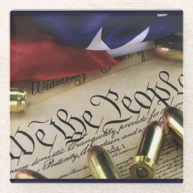 Dessous-de-verre En Verre Déclaration d'indépendance (Devant)