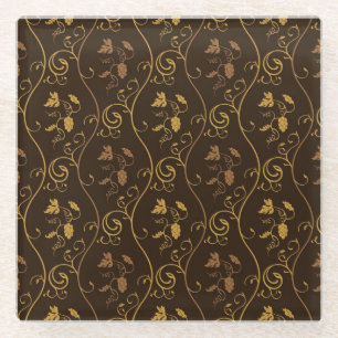 Dessous-de-verre En Verre Décor de raisins