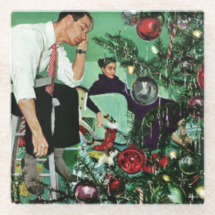 Dessous-de-verre En Verre Découpage de l'arbre