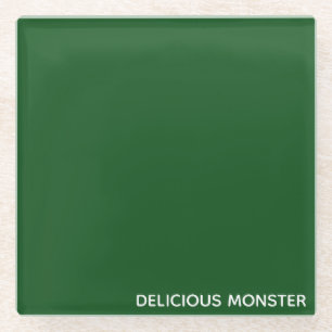 Dessous-de-verre En Verre Delicious Monster green color name