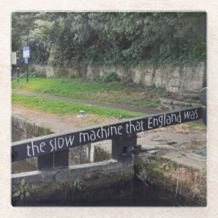 Dessous-de-verre En Verre dessous de verre à thème canal