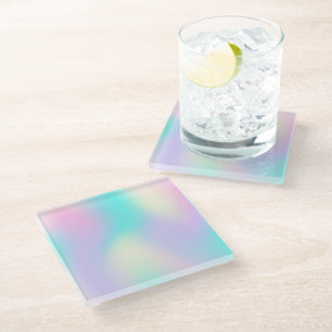 Dessous-de-verre En Verre Dessous de verre arrière - plan holographique aux 