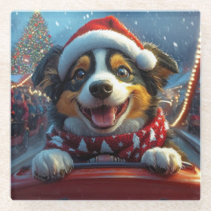 Dessous-de-verre En Verre Dessous de verre australien à rouleaux de chien de