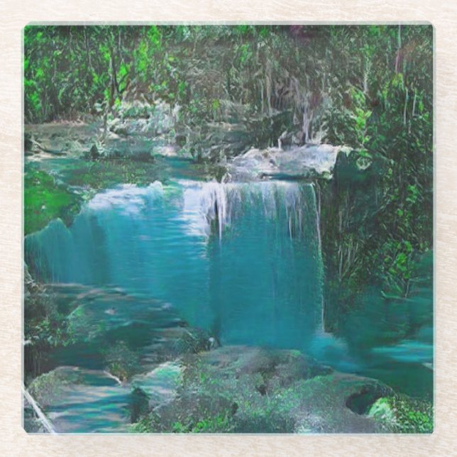Dessous-de-verre En Verre Dessous de verre de cascade du Kentucky (Devant)