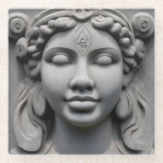 Dessous-de-verre En Verre Dessous de verre de déesse en verre