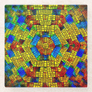 Dessous-de-verre En Verre Dessous de verre de design artistique