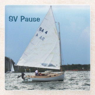 Dessous-de-verre En Verre Dessous de verre de navigation Catboat