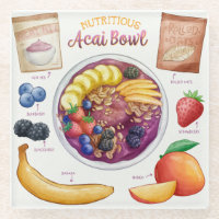 Dessous de verre de verre de recette