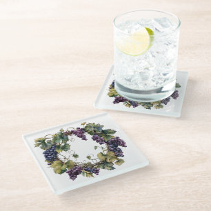 Dessous-de-verre En Verre Dessous de verre de Wine Country Glass Coaster