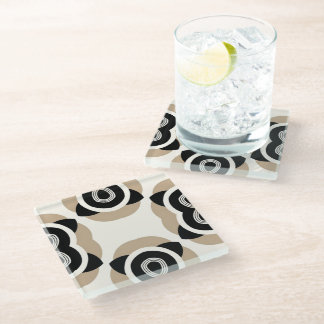 Dessous-de-verre En Verre Dessous de verre d'élégance spirale