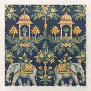 Dessous-de-verre En Verre Dessous de verre des éléphants de Temple